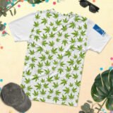Weed Leaf All Over Print T-Shirt