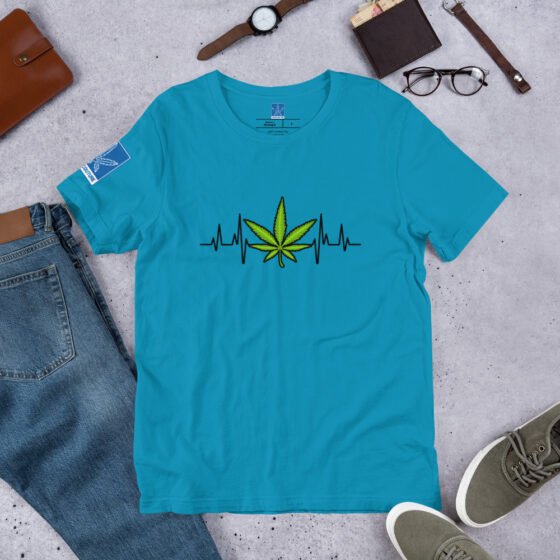 Weed Heartbeat tee - Image 3