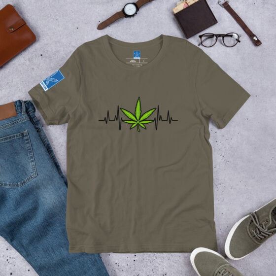 Weed Heartbeat tee - Image 10