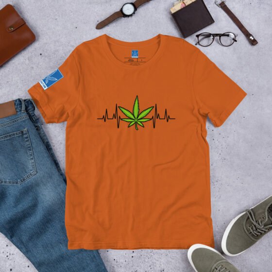Weed Heartbeat tee - Image 12