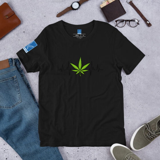 Weed Heartbeat tee - Image 19