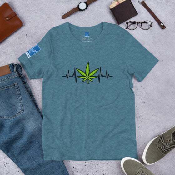 Weed Heartbeat tee - Image 13