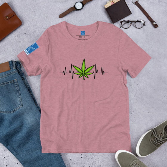 Weed Heartbeat tee - Image 17