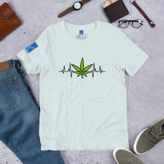 Weed Heartbeat tee - Image 5