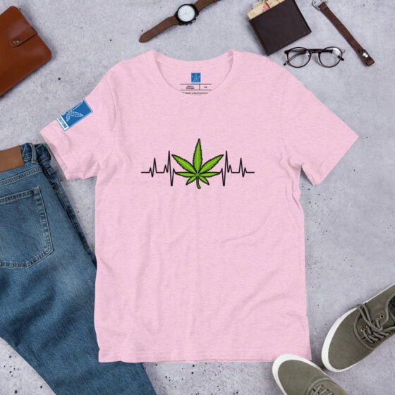 Weed Heartbeat tee - Image 9