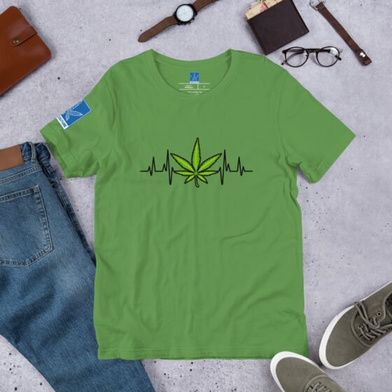 Weed Heartbeat tee - Image 15