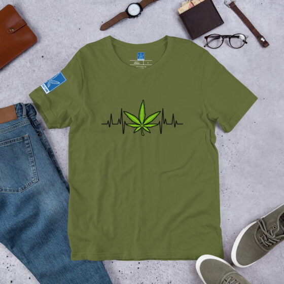 Weed Heartbeat tee - Image 11