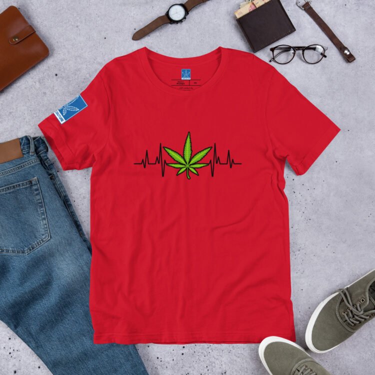 Weed Heartbeat tee