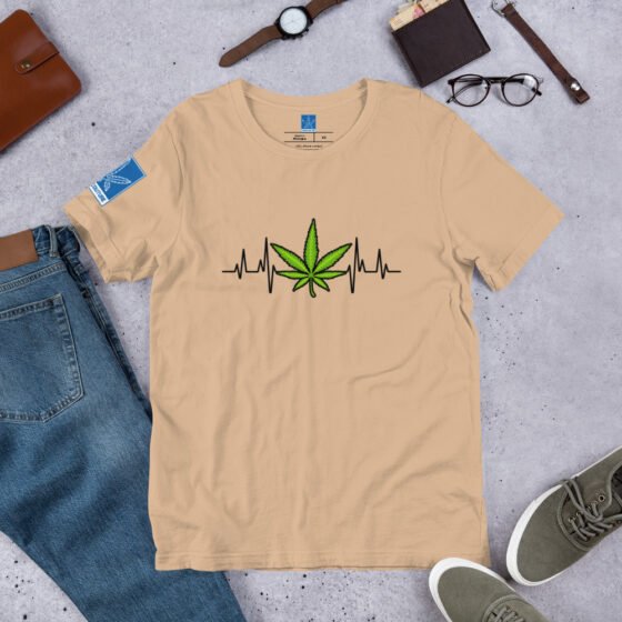 Weed Heartbeat tee - Image 8