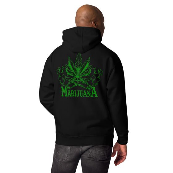 Marijuana Embroidered Hoodie - Image 2