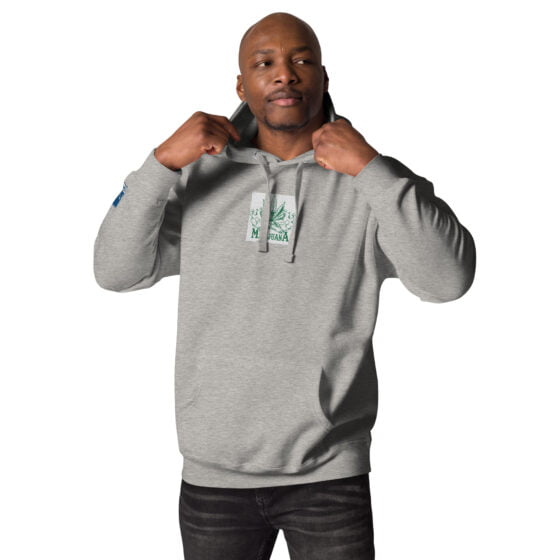 Marijuana Embroidered Hoodie - Image 19