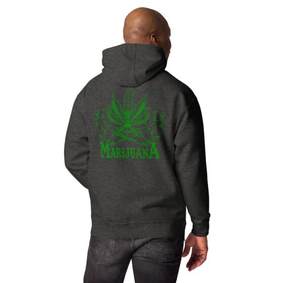 Marijuana Embroidered Hoodie - Image 8