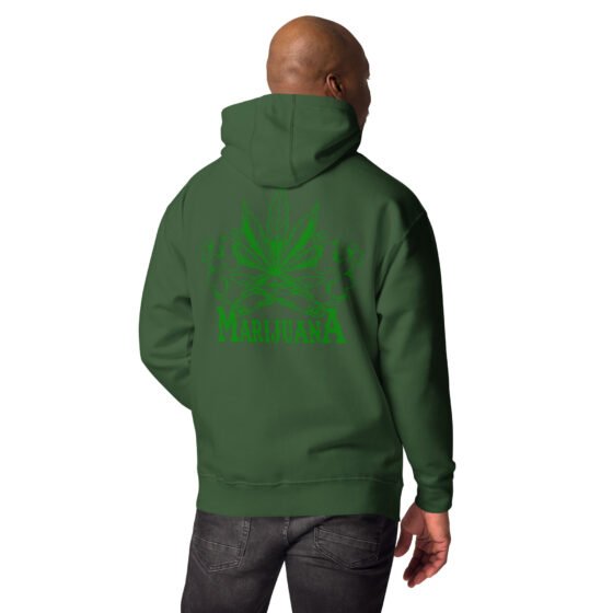 Marijuana Embroidered Hoodie - Image 14