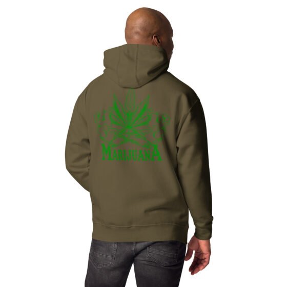Marijuana Embroidered Hoodie - Image 16