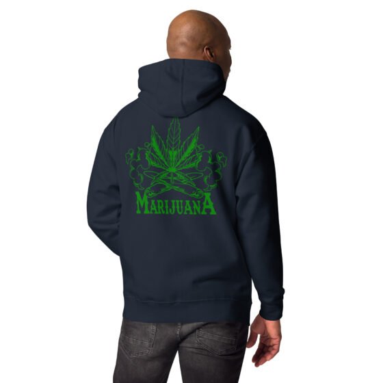 Marijuana Embroidered Hoodie - Image 4
