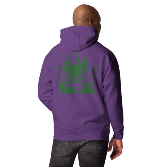 Marijuana Embroidered Hoodie - Image 12