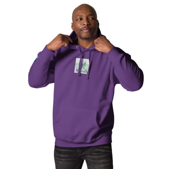 Marijuana Embroidered Hoodie - Image 11