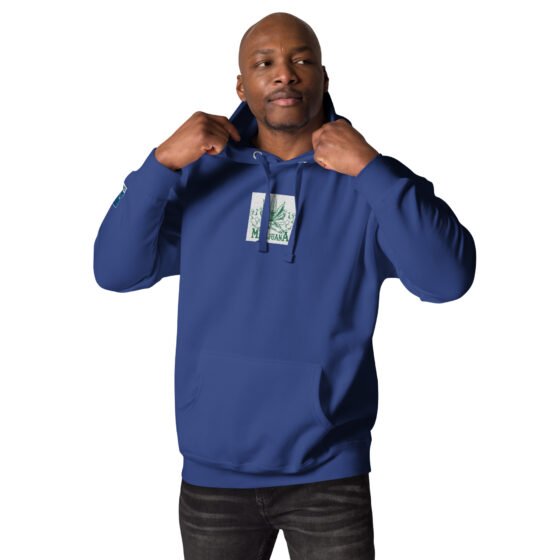 Marijuana Embroidered Hoodie - Image 9