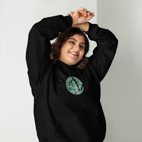 Spend my bucks on weed embroidered Hoodie