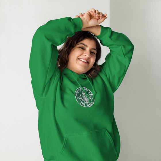 Spend my bucks on weed embroidered Hoodie - Image 7