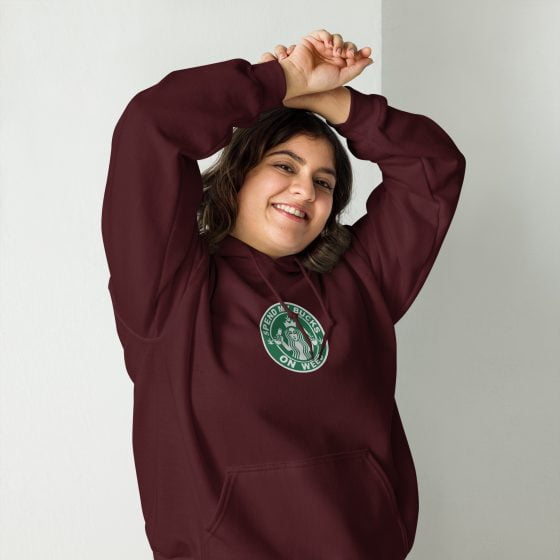 Spend my bucks on weed embroidered Hoodie - Image 3