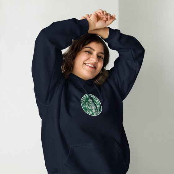 Spend my bucks on weed embroidered Hoodie - Image 2