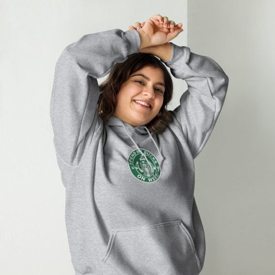 Spend my bucks on weed embroidered Hoodie - Image 9